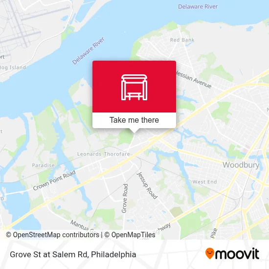 Grove St at Salem Rd map