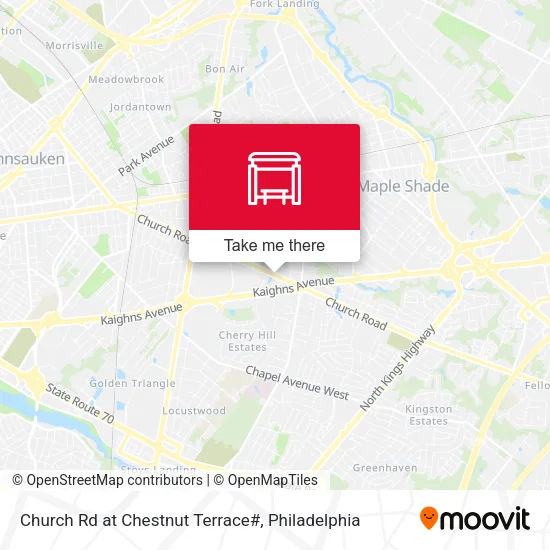 Church Rd at Chestnut Terrace# map