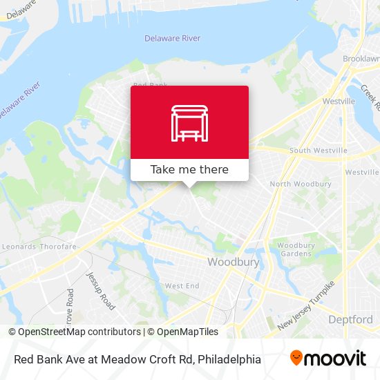 Mapa de Red Bank Ave at Meadow Croft Rd