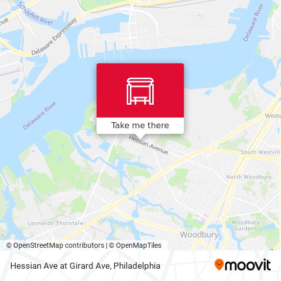 Hessian Ave at Girard Ave map