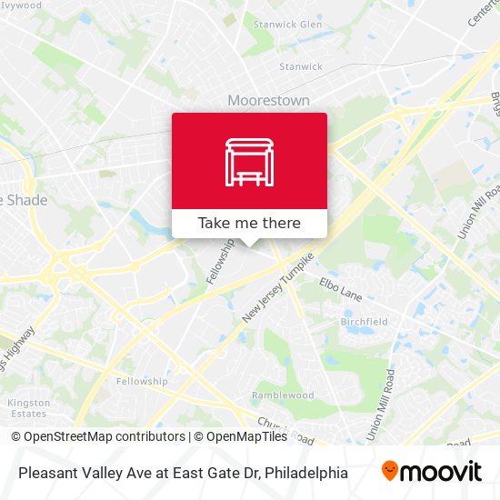 Mapa de Pleasant Valley Ave at East Gate Dr