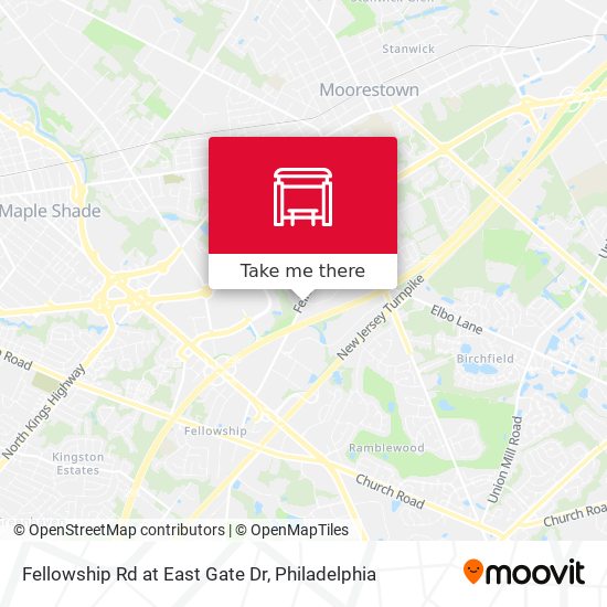 Mapa de Fellowship Rd at East Gate Dr