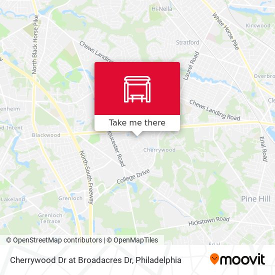 Cherrywood Dr at Broadacres Dr map