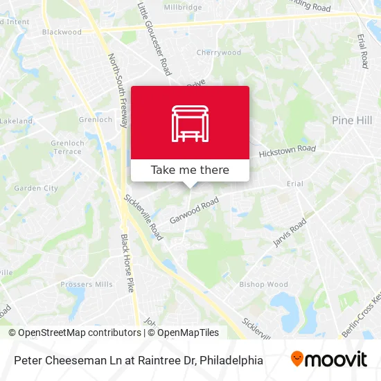 Peter Cheeseman Ln at Raintree Dr map