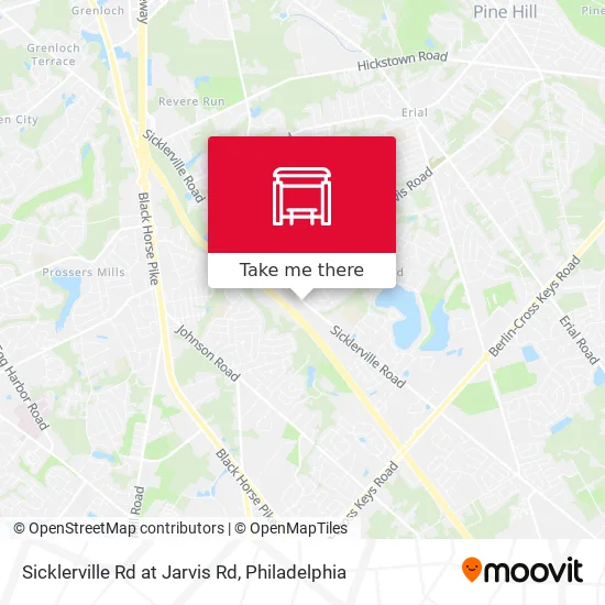 Sicklerville Rd at Jarvis Rd map