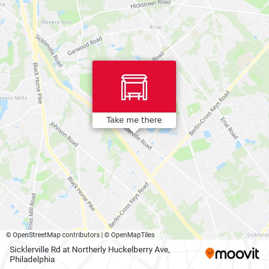 Sicklerville Rd at Northerly Huckelberry Ave map