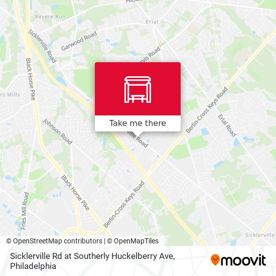 Sicklerville Rd at Southerly Huckelberry Ave map