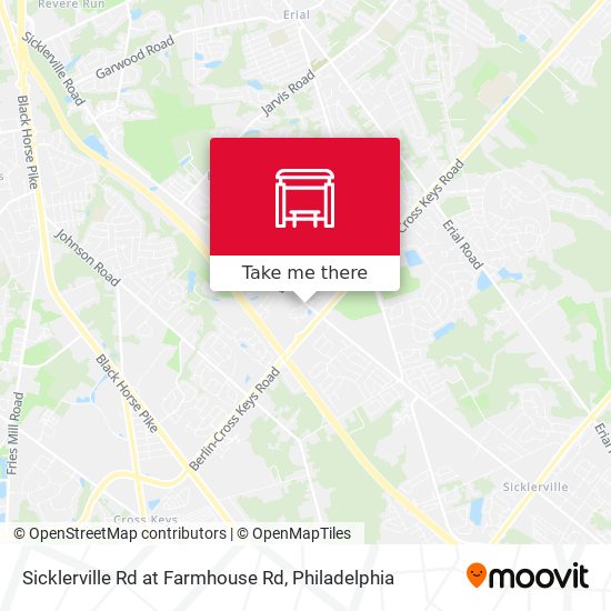 Sicklerville Rd at Farmhouse Rd map