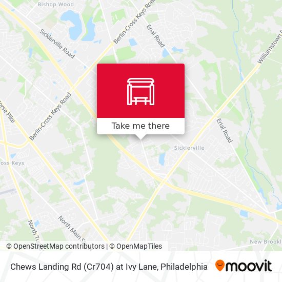 Mapa de Chews Landing Rd (Cr704) at Ivy Lane