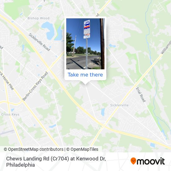 Mapa de Chews Landing Rd (Cr704) at Kenwood Dr