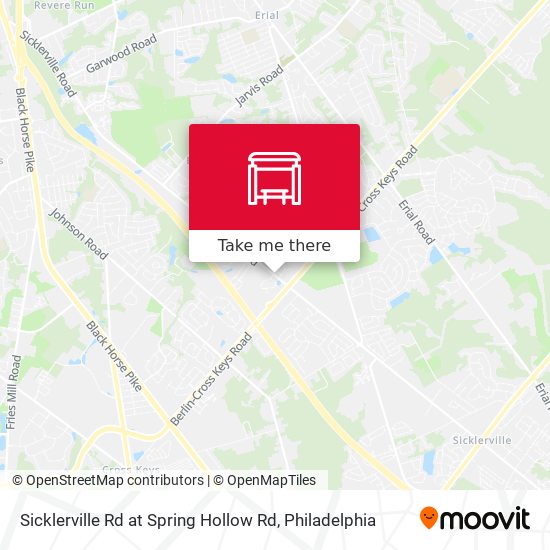 Mapa de Sicklerville Rd at Spring Hollow Rd