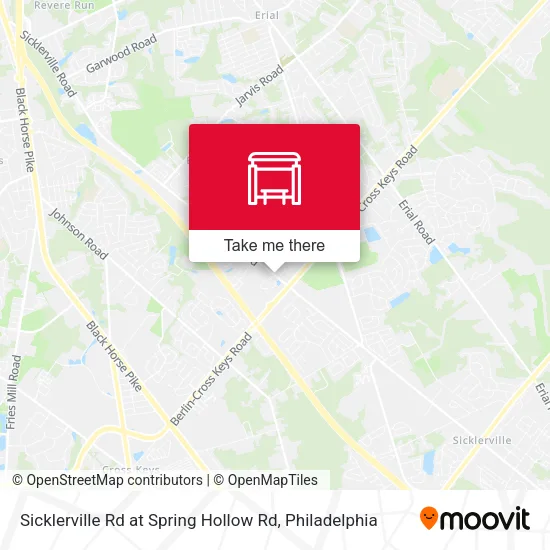 Sicklerville Rd at Spring Hollow Rd map