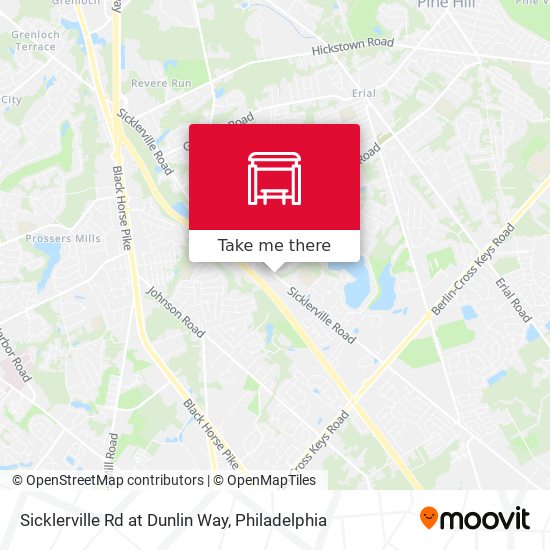 Mapa de Sicklerville Rd at Dunlin Way