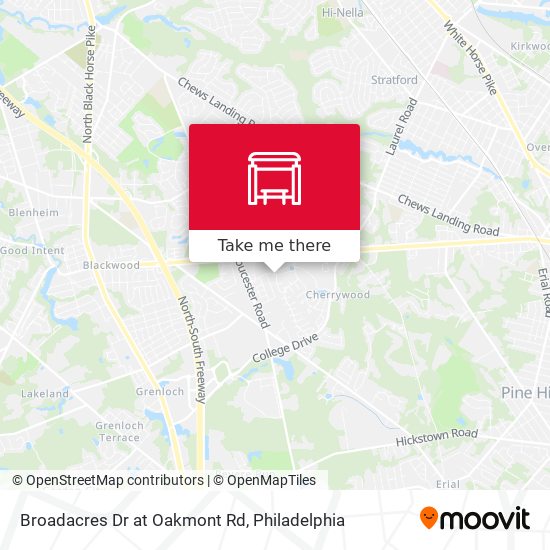 Broadacres Dr at Oakmont Rd map