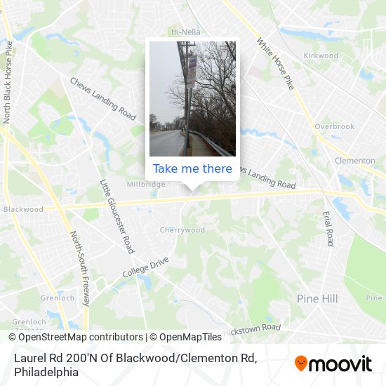 Laurel Rd 200'N Of Blackwood / Clementon Rd map