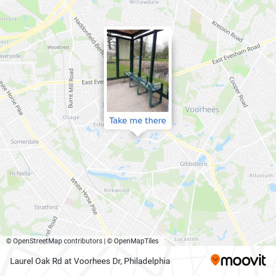 Laurel Oak Rd at Voorhees Dr map