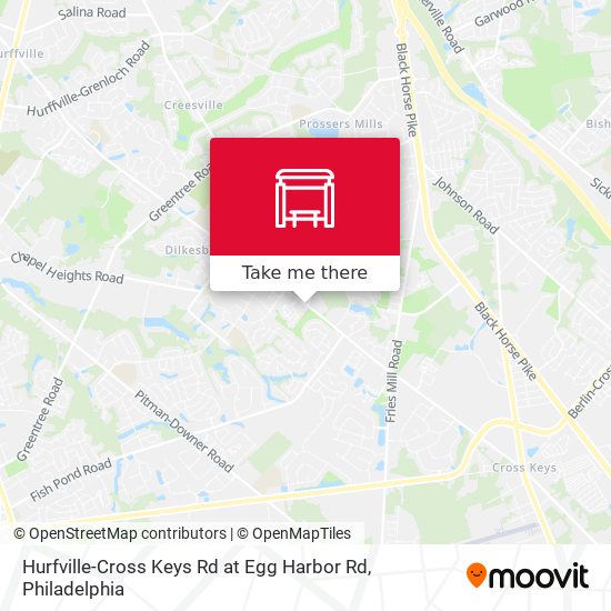 Hurfville-Cross Keys Rd at Egg Harbor Rd map
