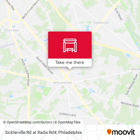 Mapa de Sicklerville Rd at Radix Rd#