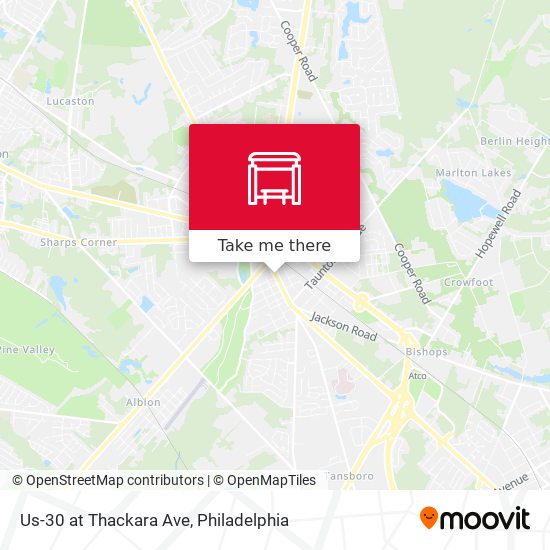 Us-30 at Thackara Ave map