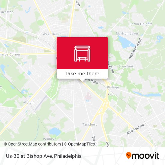Us-30 at Bishop Ave map