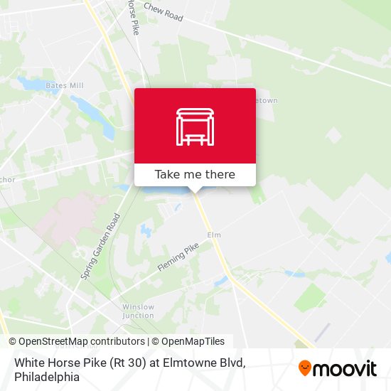 White Horse Pike (Rt 30) at Elmtowne Blvd map