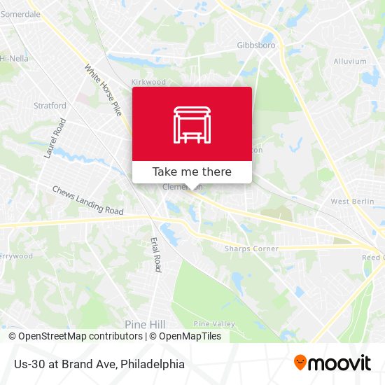 Us-30 at Brand Ave map