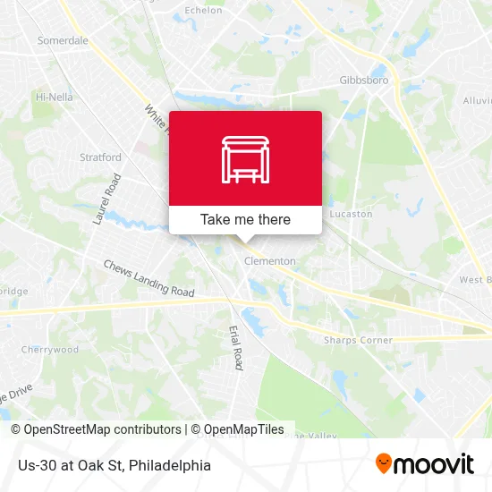 Us-30 at Oak St map