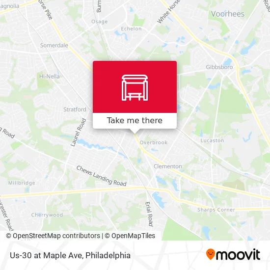 Us-30 at Maple Ave map