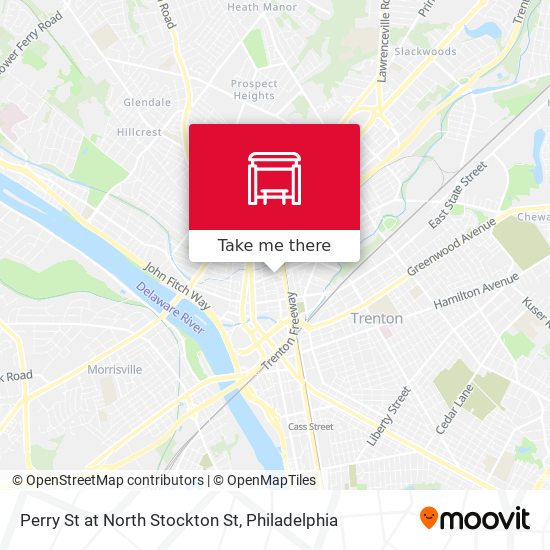 Mapa de Perry St at North Stockton St