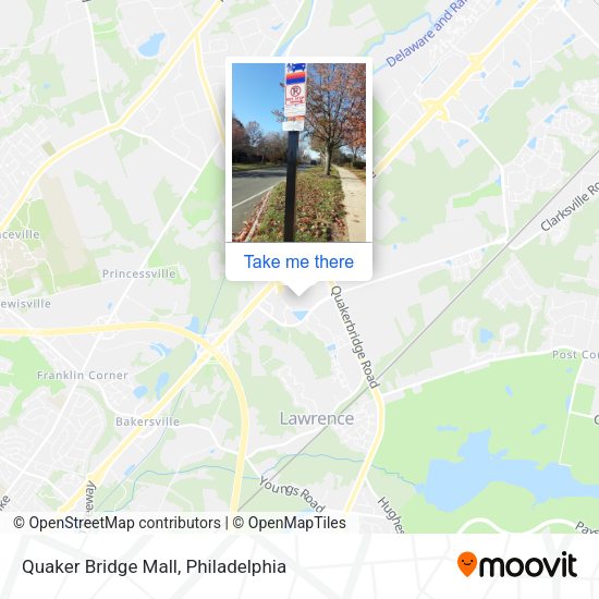 Mapa de Quaker Bridge Mall