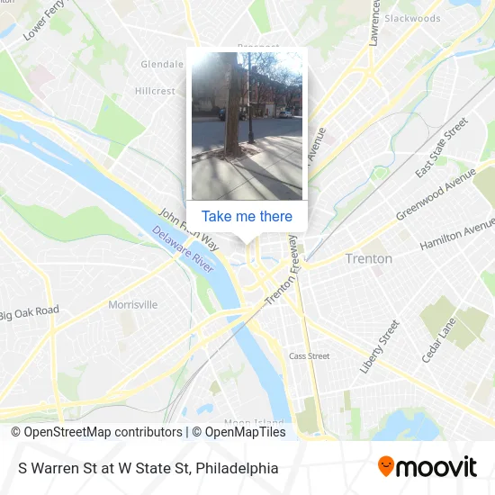 S Warren St at W State St map