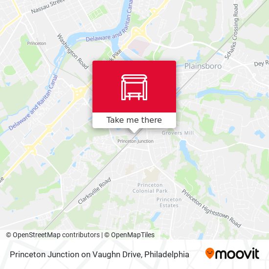 Mapa de Princeton Junction on Vaughn Drive