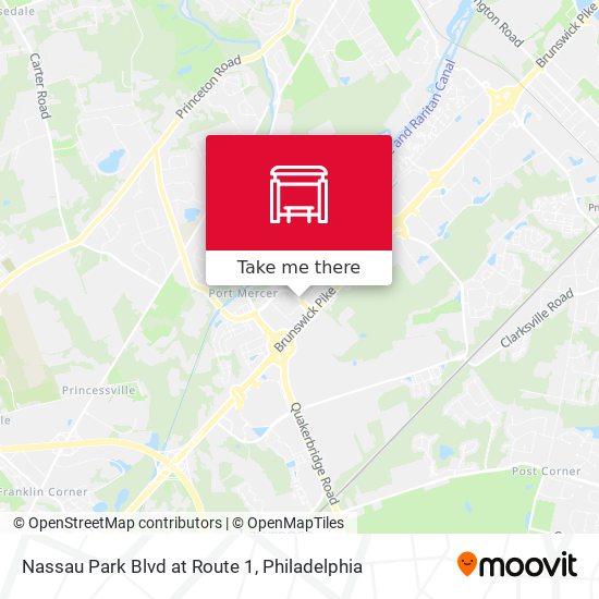 Nassau Park Blvd at Route 1 map