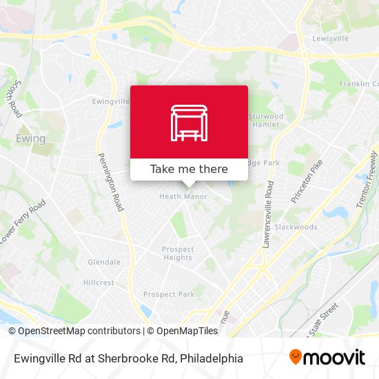 Ewingville Rd at Sherbrooke Rd map