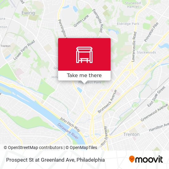 Prospect St at Greenland Ave map