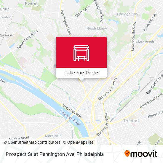 Prospect St at Pennington Ave map