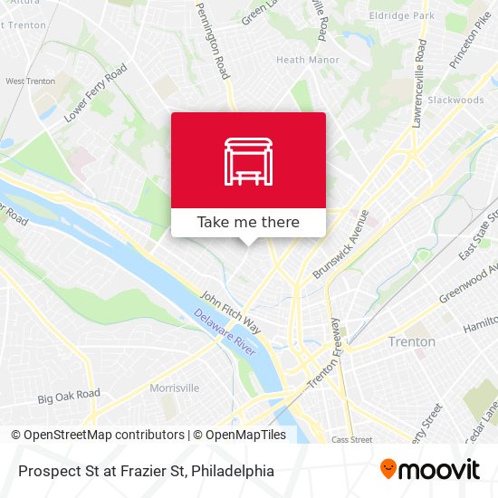 Prospect St at Frazier St map