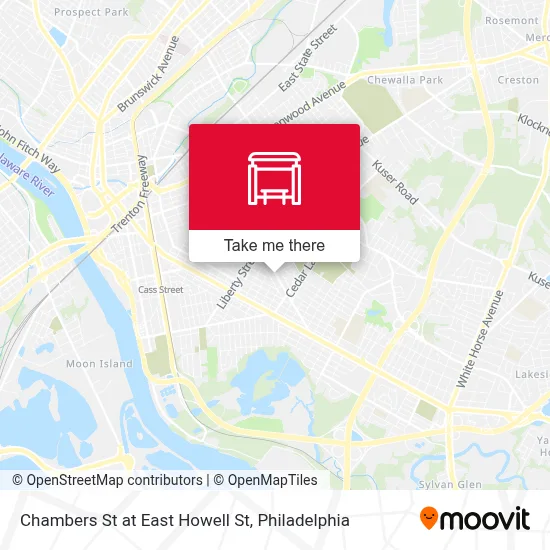 Chambers St at East Howell St map