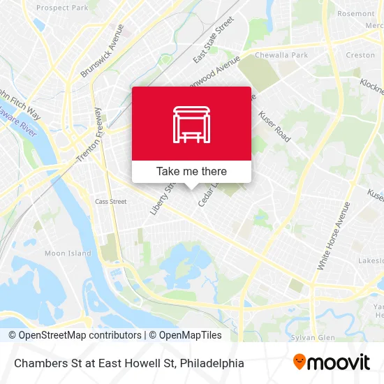 Chambers St at East Howell St map