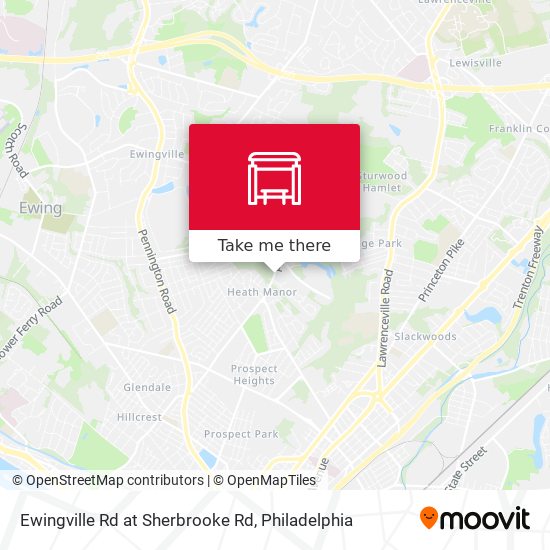 Mapa de Ewingville Rd at Sherbrooke Rd