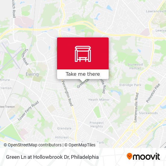 Green Ln at Hollowbrook Dr map