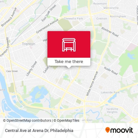 Central Ave at Arena Dr map