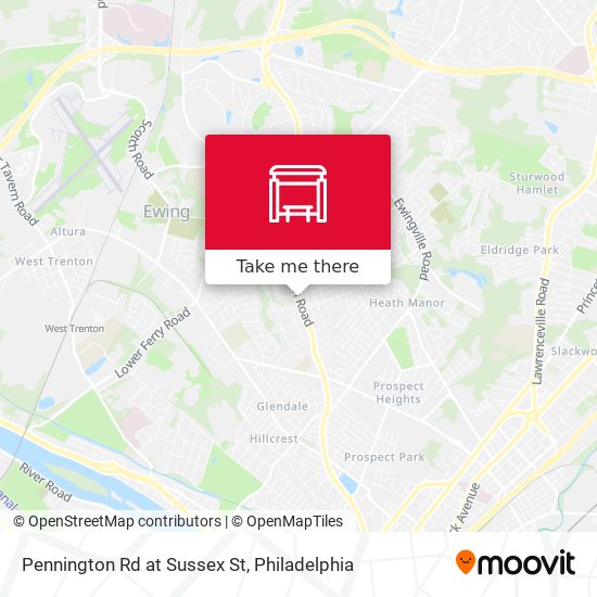 Mapa de Pennington Rd at Sussex St