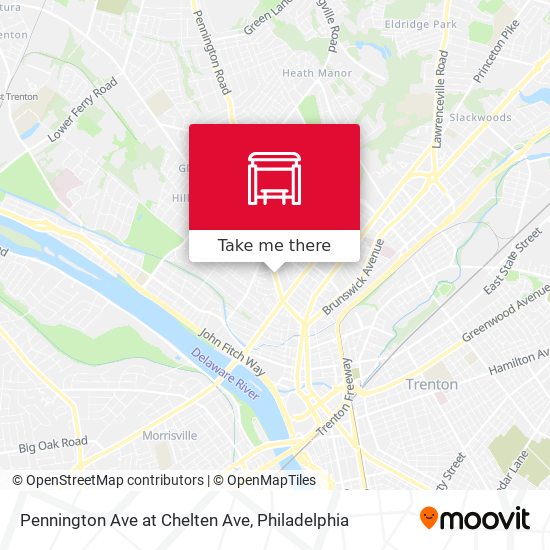Pennington Ave at Chelten Ave map