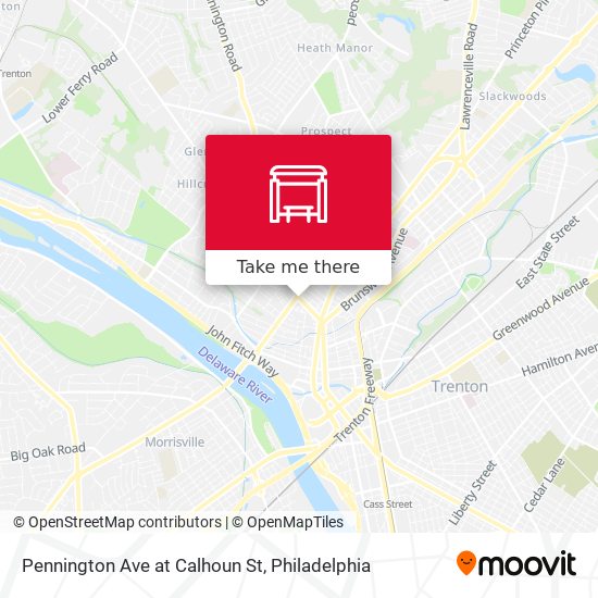 Mapa de Pennington Ave at Calhoun St