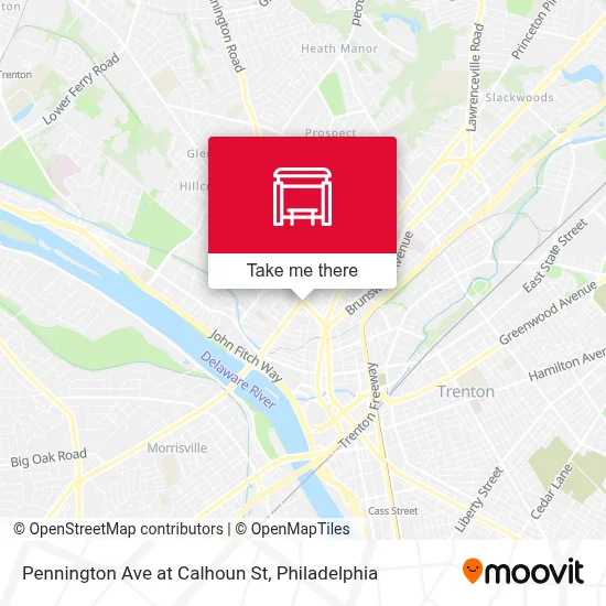 Pennington Ave at Calhoun St map