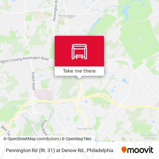 Pennington Rd (Rt. 31) at Denow Rd. map