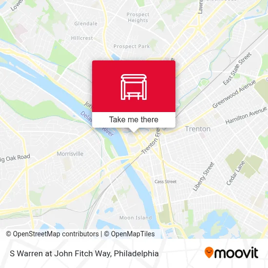 S Warren at John Fitch Way map