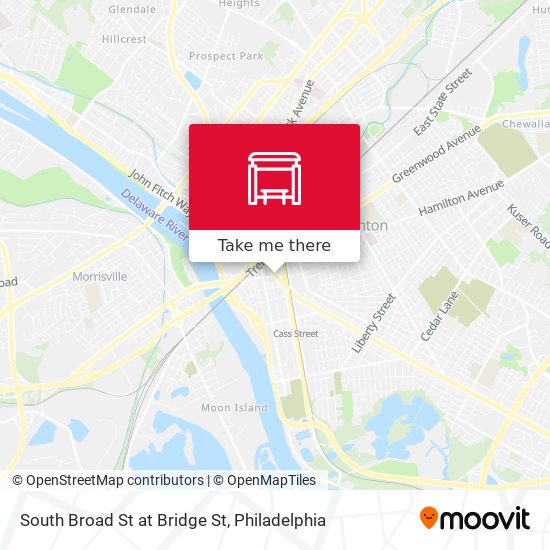 South Broad St at Bridge St map