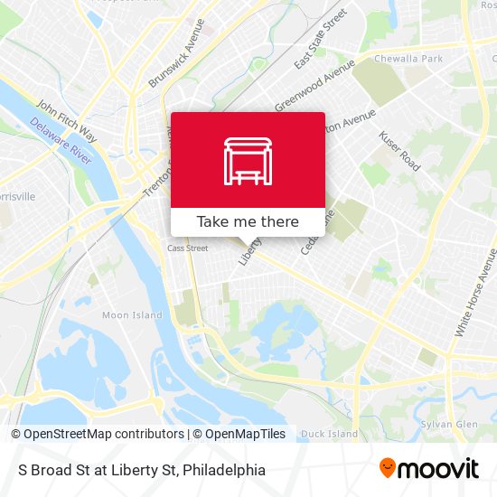 S Broad St at Liberty St map